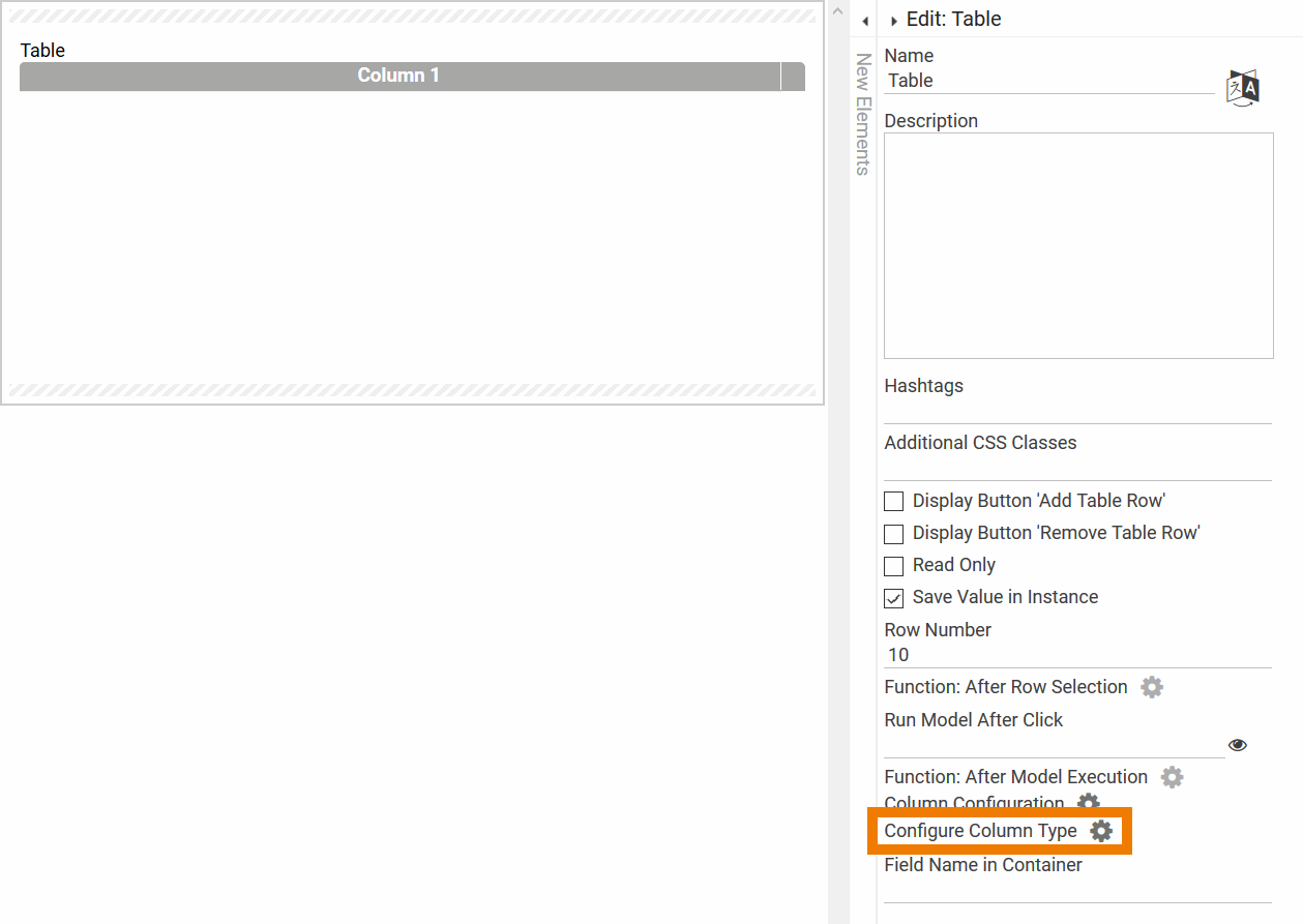 Defining Column Types