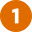 1 one circle orange